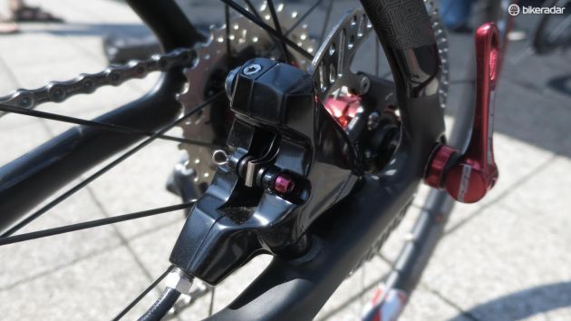 The FSA disc brakes on the new K-Force WE certainly look ready for market