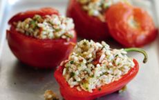 Slimming World's spicy rice stuffed vegetables