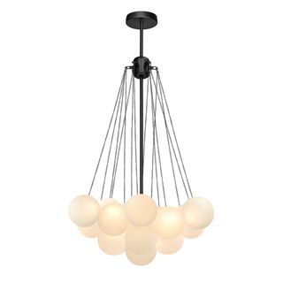 Aniston 3-Light Glass Globe Bubble Chandelier