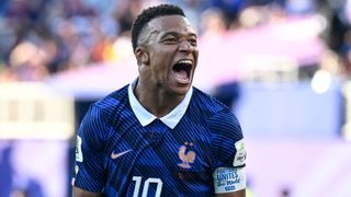 Kylian Mbappe celebrates victory over Paraguay in the World Cup 2026