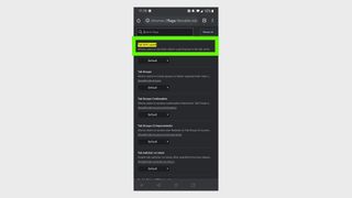 how to disable tab groups and grid view in Chrome for Android — Grid View layout