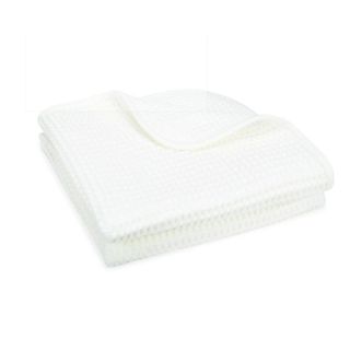 A waffle towel in white