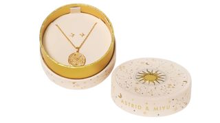 A zodiac gift set from Astrid & Miyu, one of the best personalized jewelry gifts.