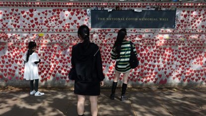 The National Covid Memorial Wall in London