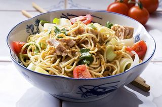 Tuna and noodle salad