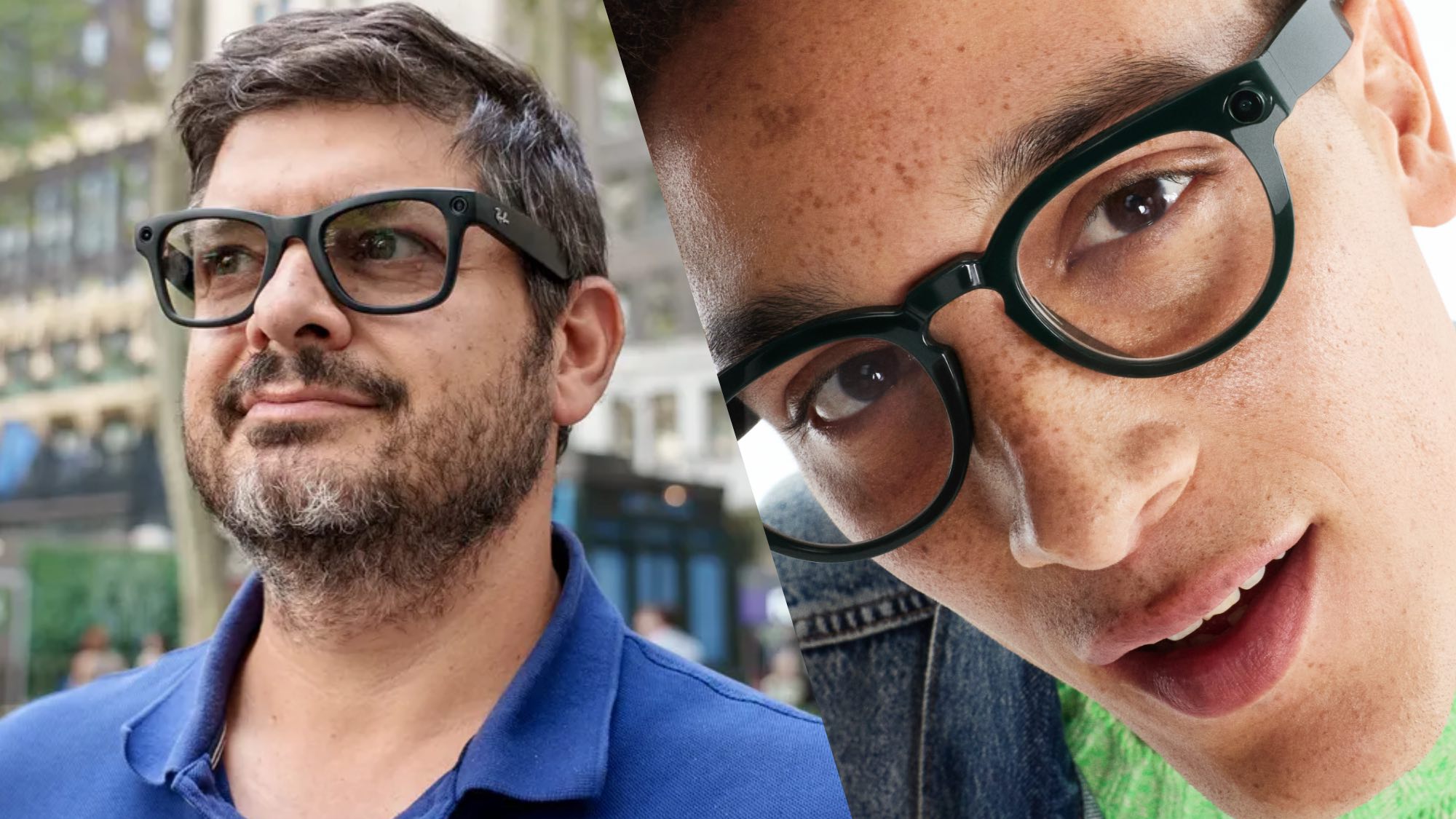 Meta Ray-Ban Gen 2 next to Google Intelligent Eyewear