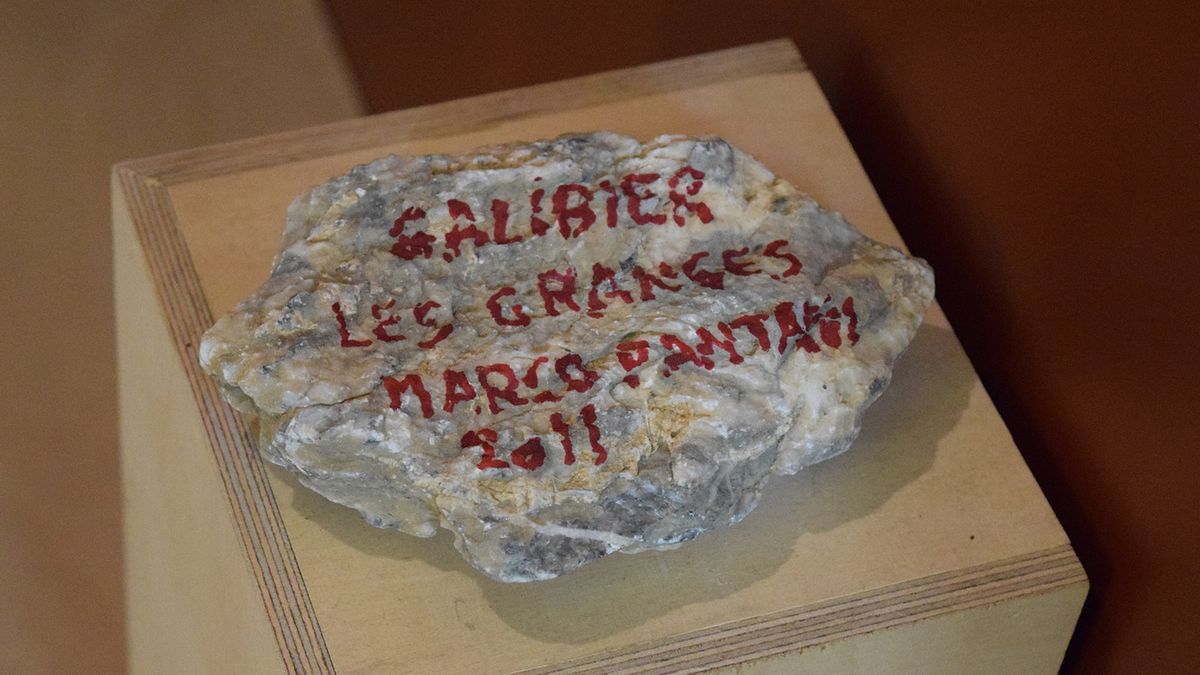 A piece of rock from the Col du Galibier