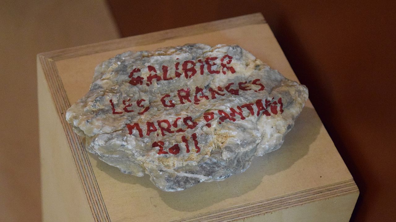 A piece of rock from the Col du Galibier