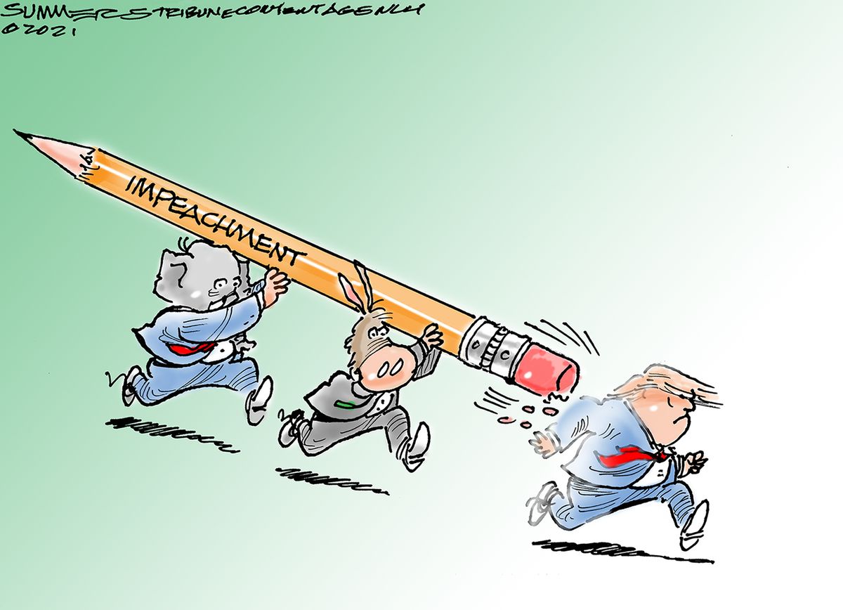 Political Cartoon Riot Political Cartoon U.S. Trump impeachment capitol riot | The Week