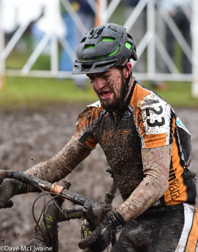 Collegiate racing at the USA Cycling Cyclo-cross National Championships in Austin.