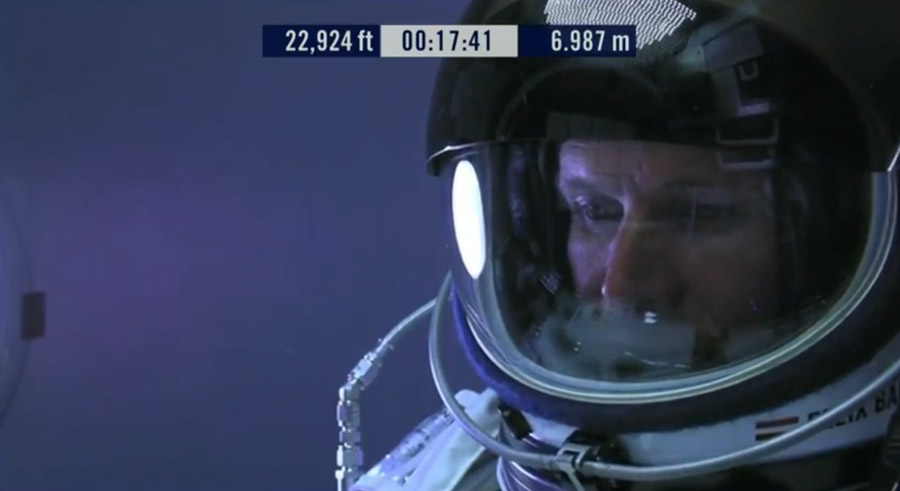 Baumgartner in Capsule