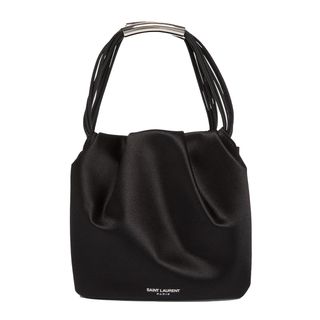 Pochon Mini Top-Handle Bag in Satin Silk