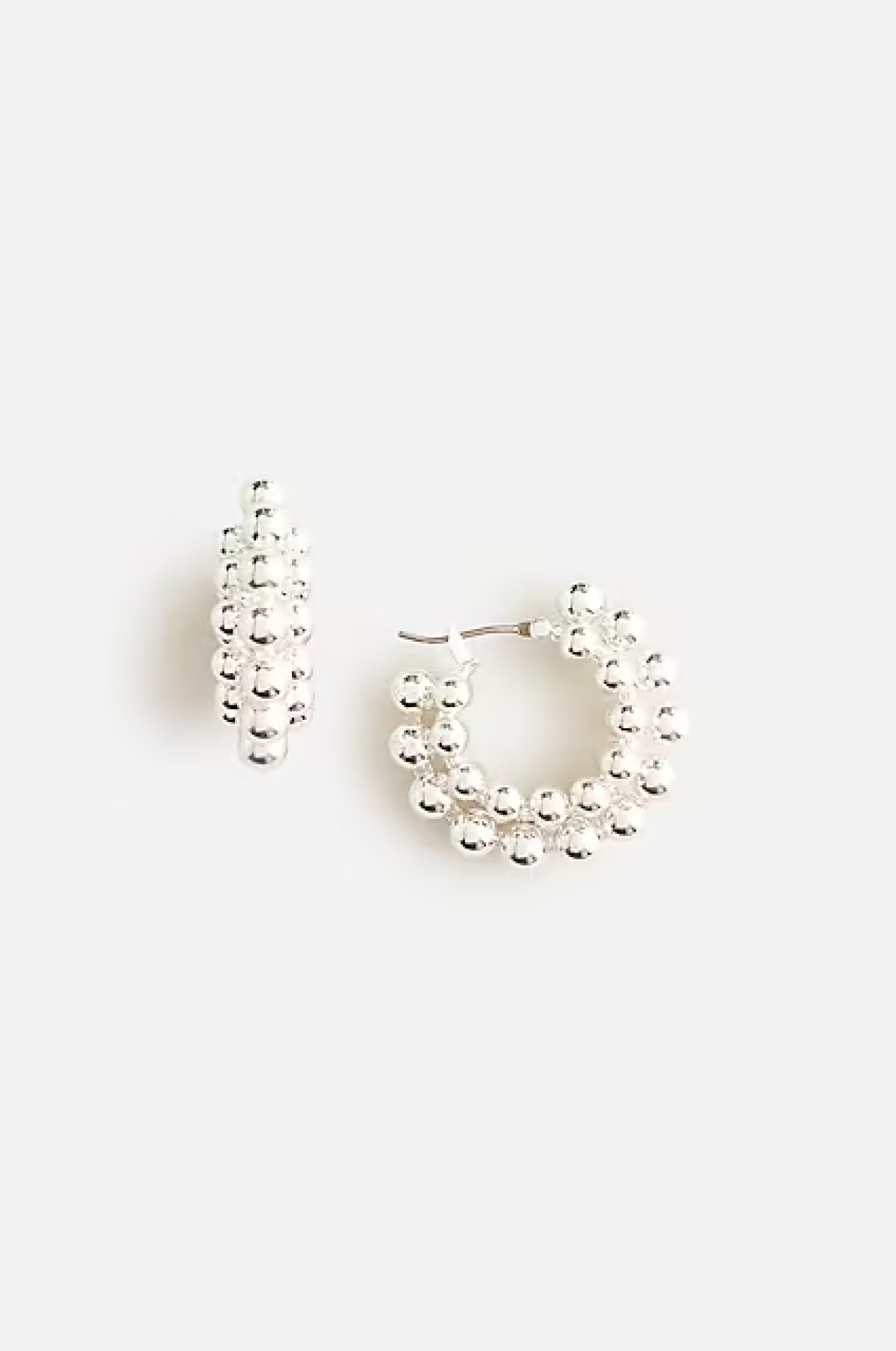 J.Crew Metallic Cluster Hoop Earrings
