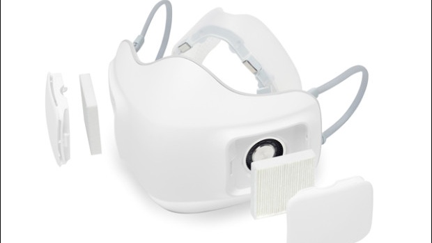 LG's Electronic Mask with the filters.