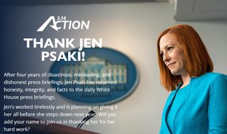 Jen Psaki, White House press secretary