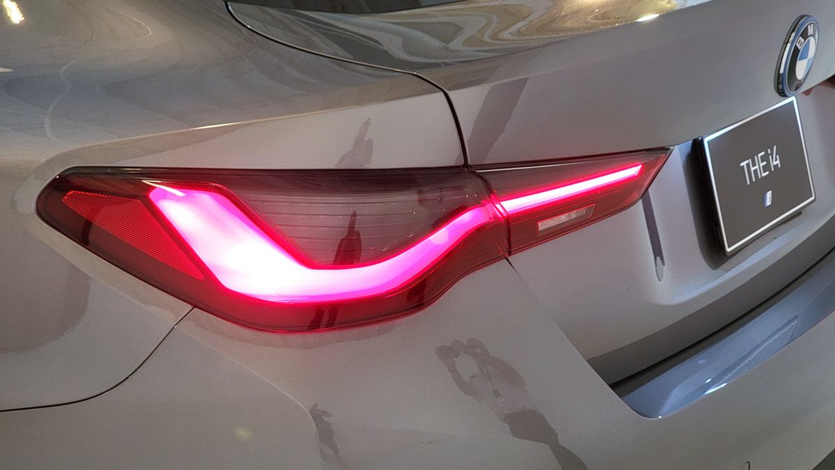 Close up of a car's tail lights