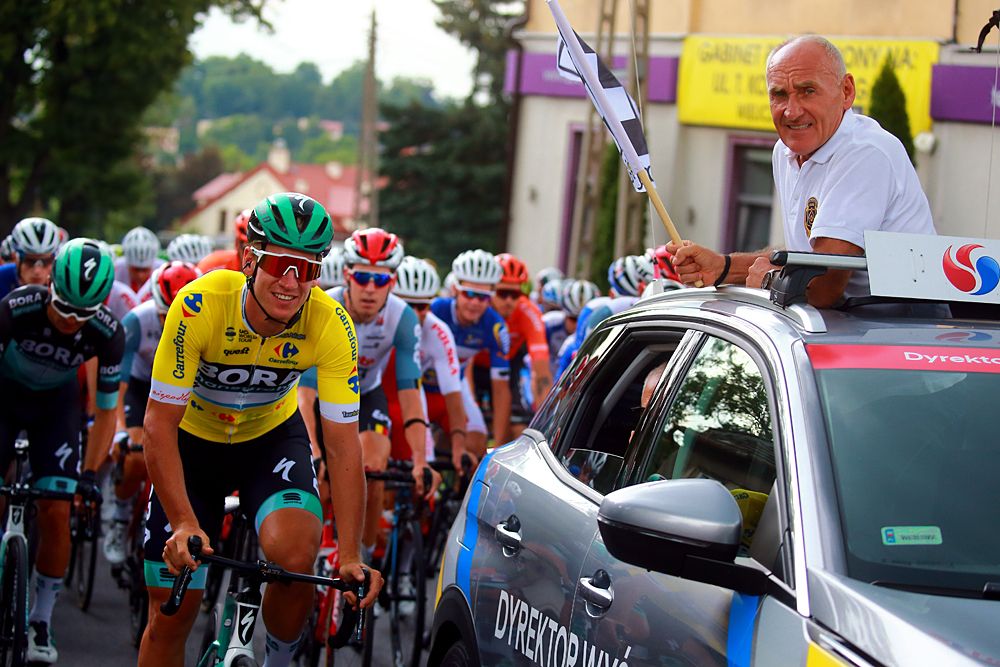 Pascal Ackermann (Bora-Hansgrohe) at the start of stage 5 Tour de Pologne