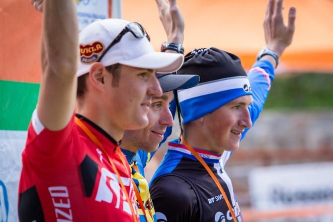 The men on the podium