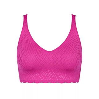 a packshot of sloggi zero feel bra in pink colour