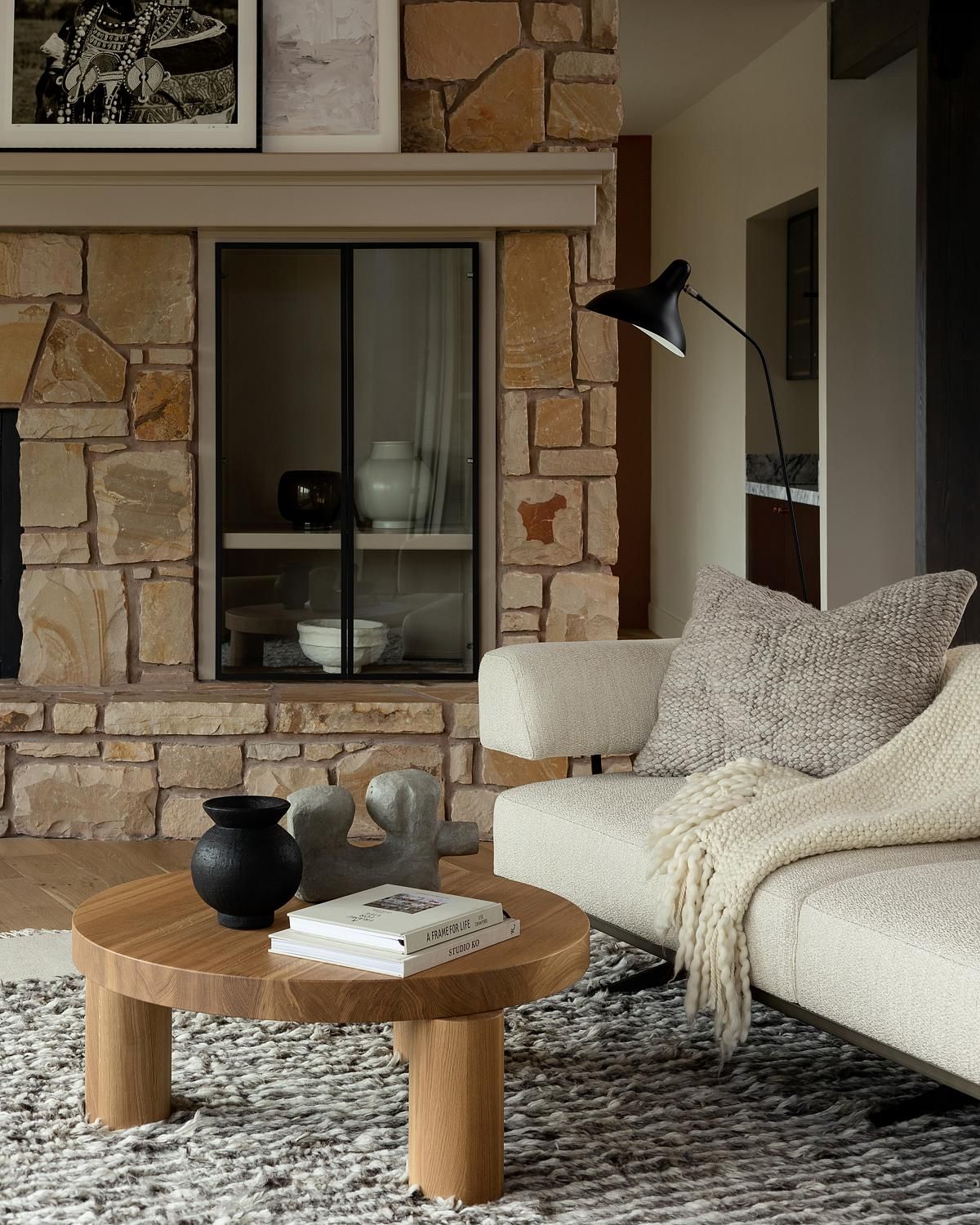 Σαλόνι με φωτισμό δαπέδου