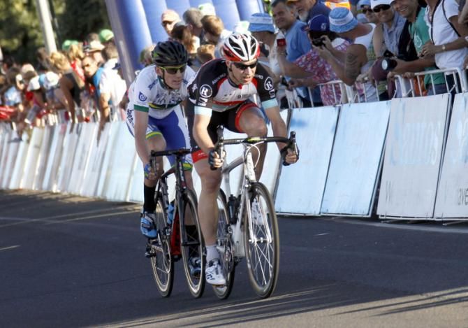 Zak Dempster, riding for UniSA - Australia at the People's Choice Classic at the Tour Down Under