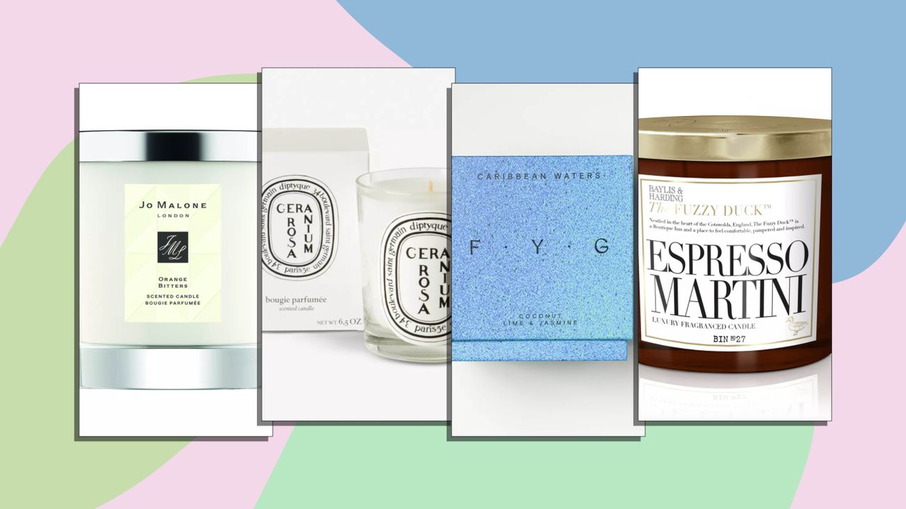 A selection of the best scented candles fmor left to right Jo Malone London, Diptyque, F.Y.G, Bayliss &amp; Harding