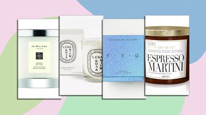 A selection of the best scented candles fmor left to right Jo Malone London, Diptyque, F.Y.G, Bayliss & Harding