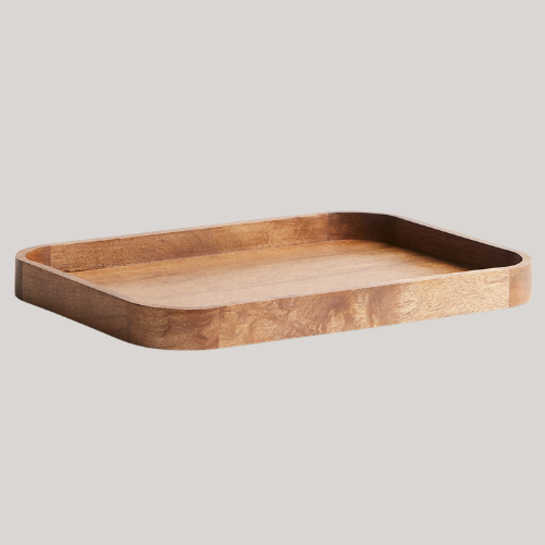 Mango Wood Tray - Beige