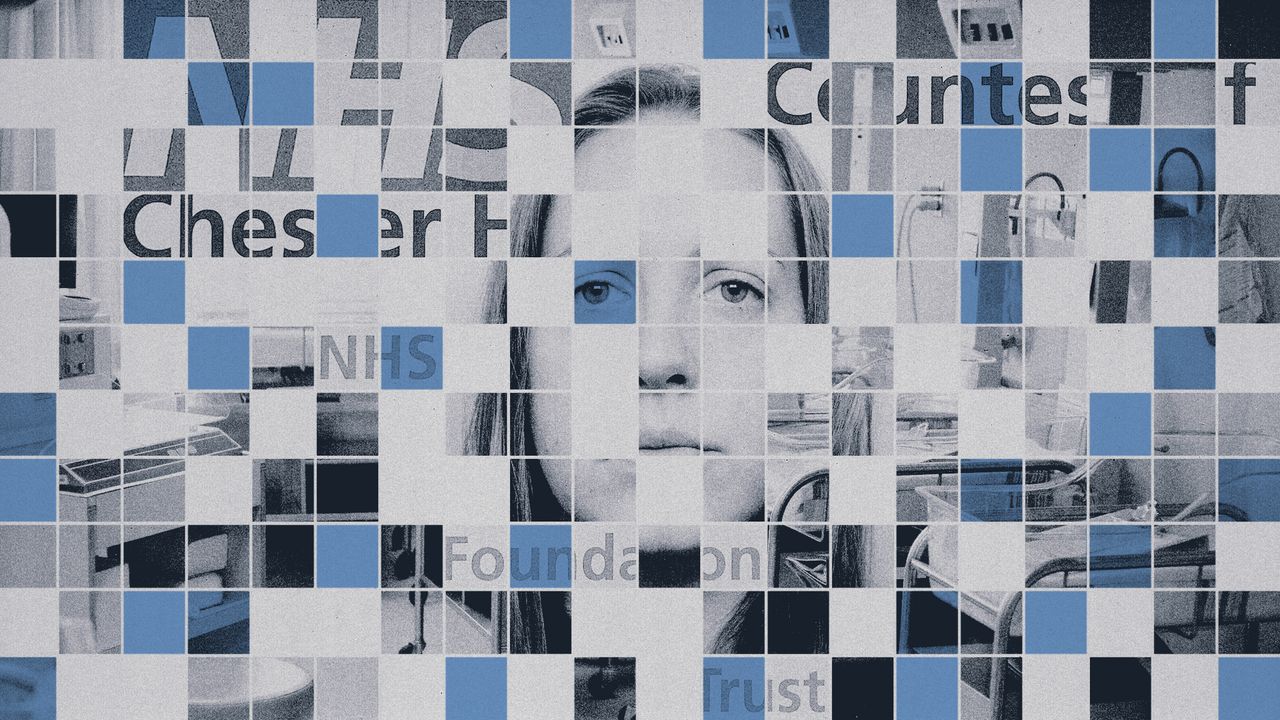 Photo composite of Lucy Letby, Countess of Chester Hospital and a neonatal ward