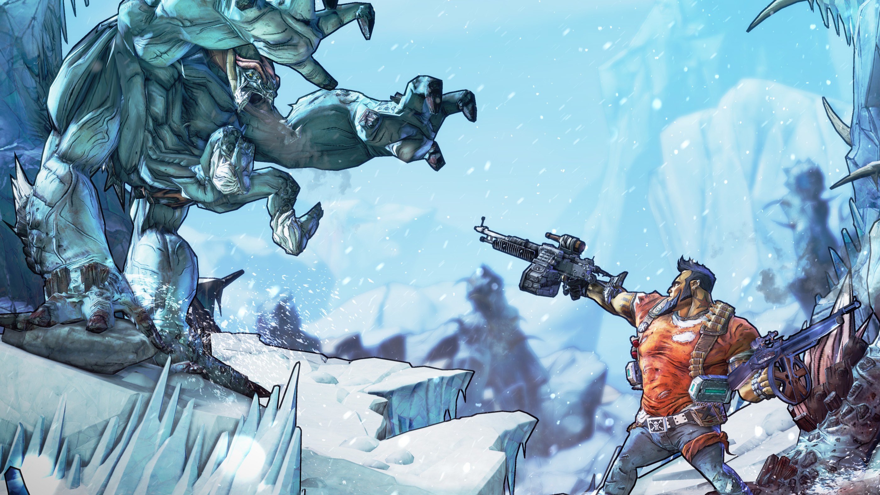 Borderlands 2's Salvador fights in the ice