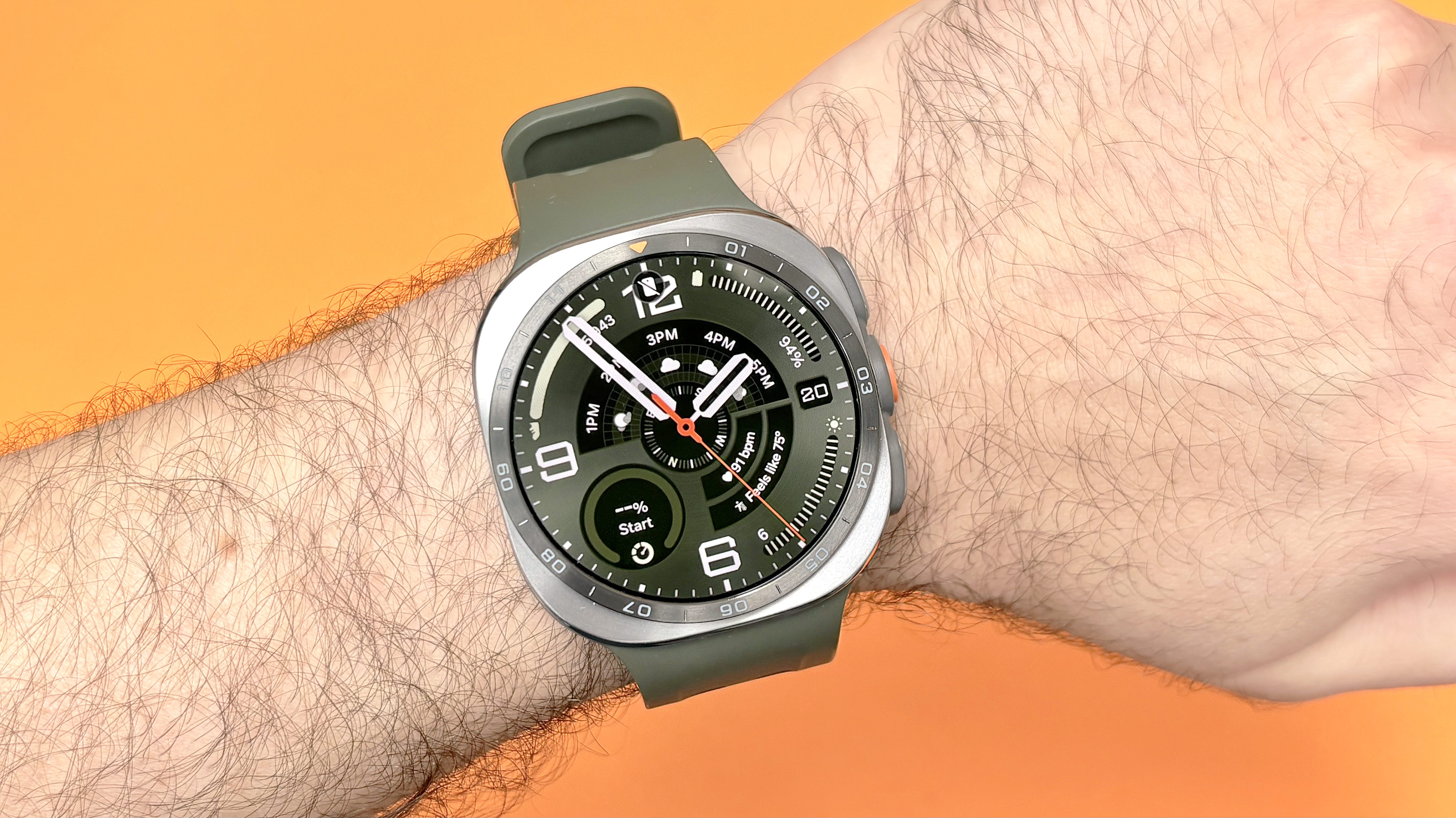 Close-up look at the Samsung Galaxy Watch Ultra 2 smartwatch