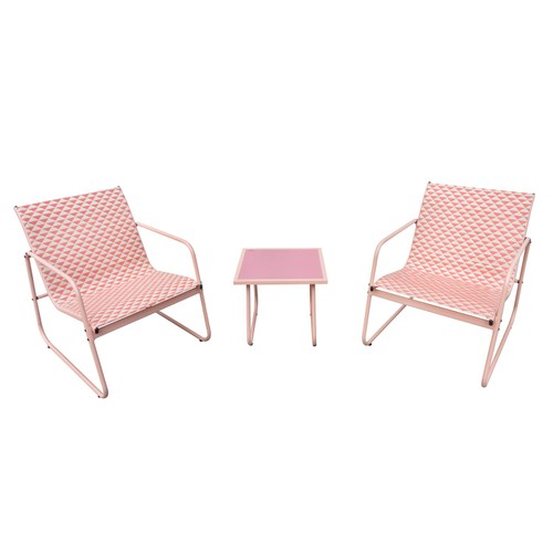 Nutmeg Peach Aztec Patio Set of 3