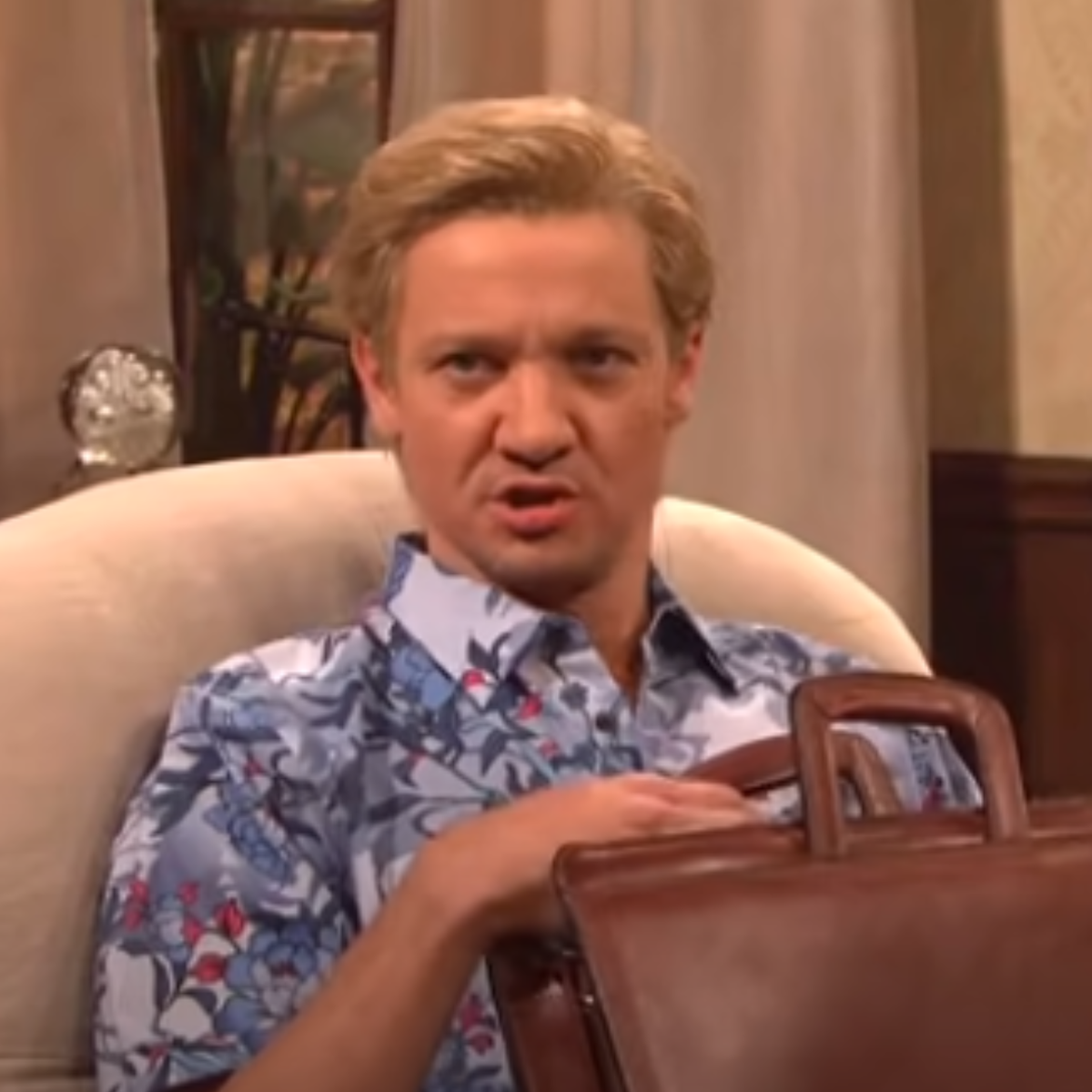 Jeremy Renner in a sketch on Saturday Night Live "The Californias" 2012