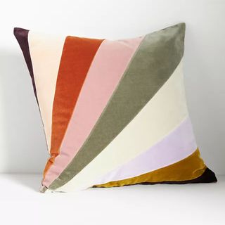 anthropologie striped cushion