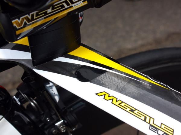 PRO provides the team with these pattern-matched decals to cover up unused mounting holes.