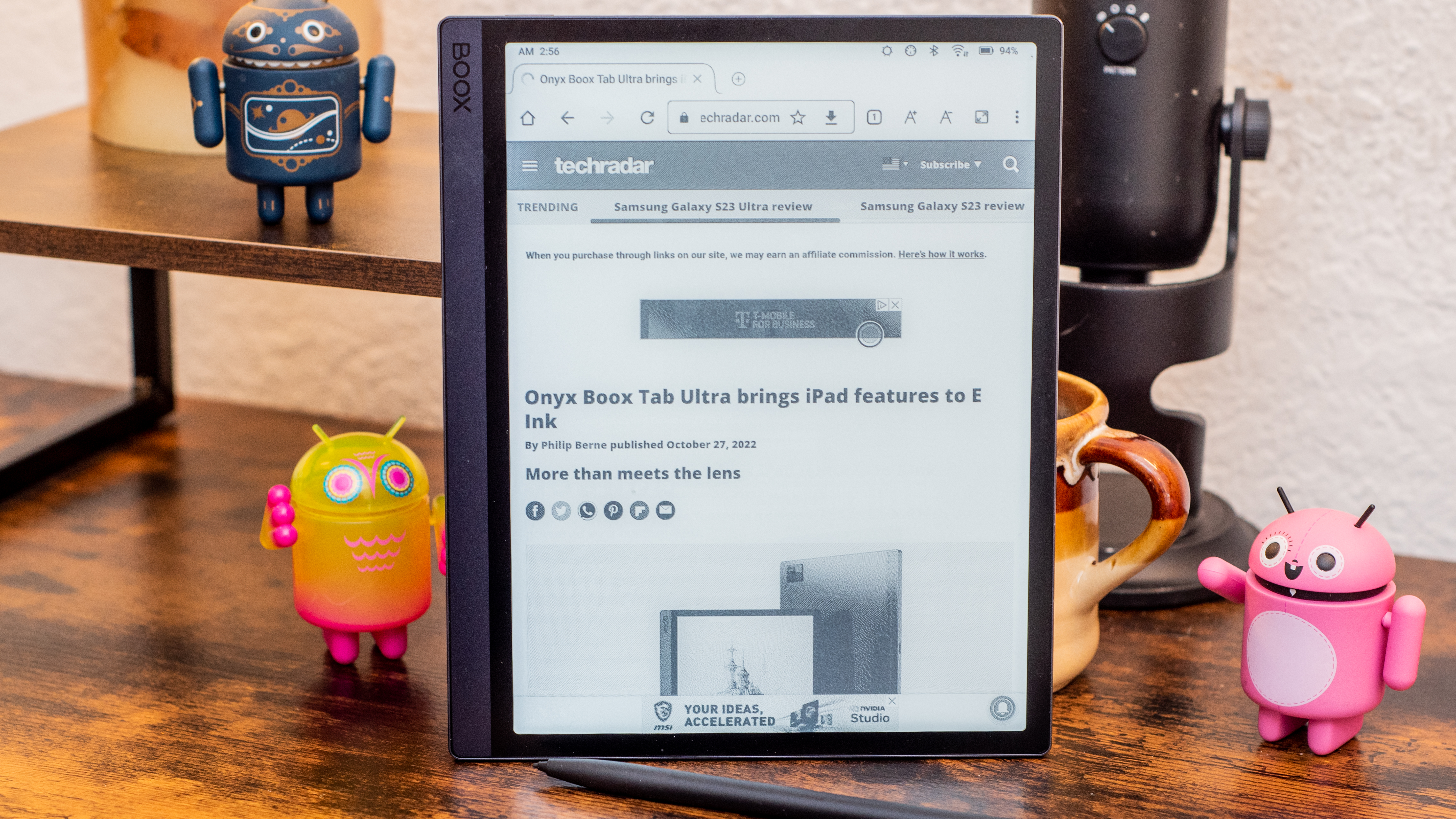 Onyx BOOX Tab Ultra C Pro is a faster 10.3 inch E Ink Color tablet