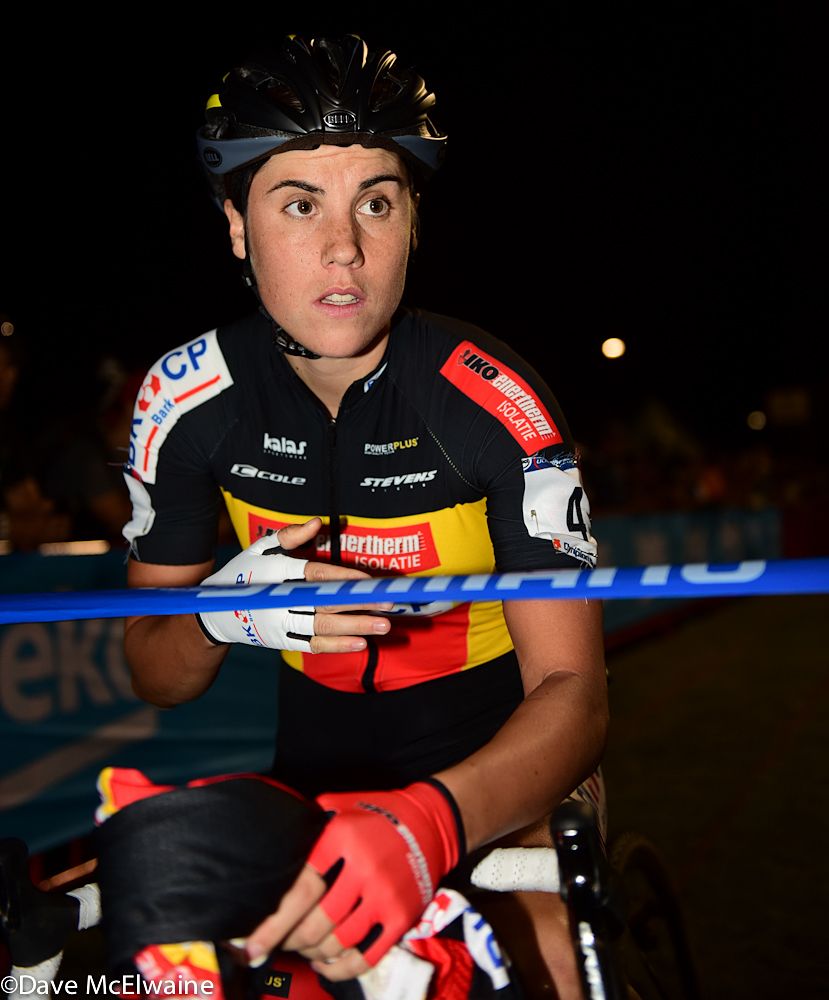 Sanne Cant was all business at the starting line
