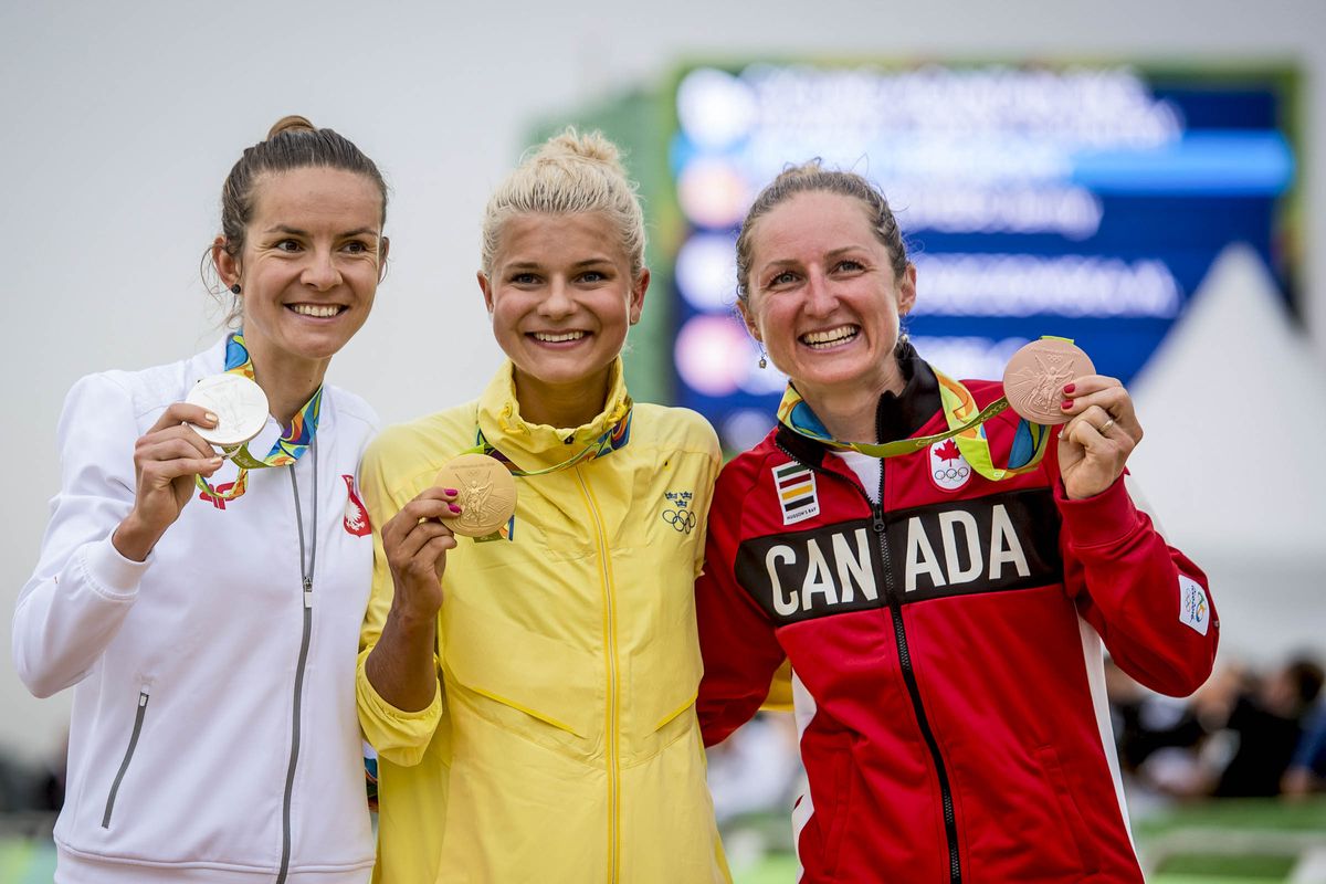 Maja Wloszczowska, Jenny Rissveds and Catharine Pendrel