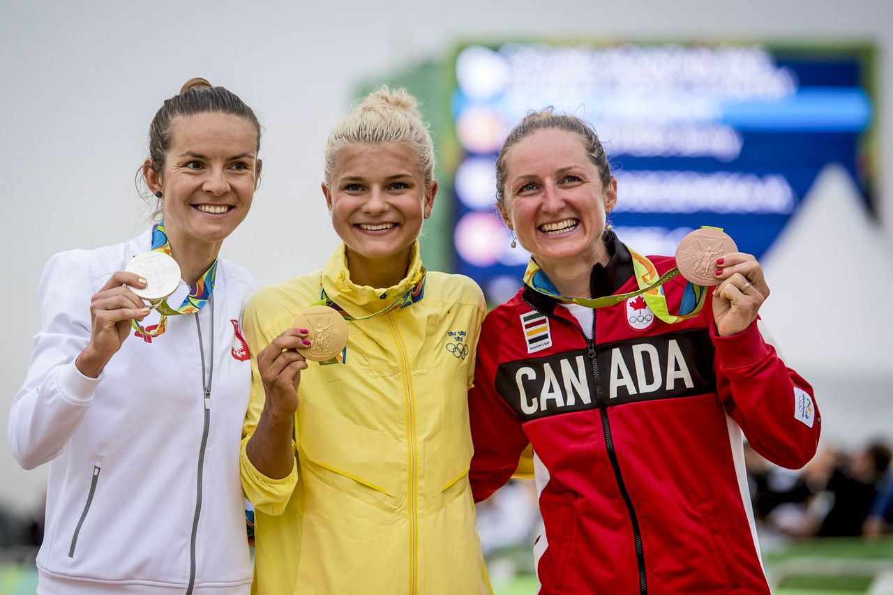 Maja Wloszczowska, Jenny Rissveds and Catharine Pendrel