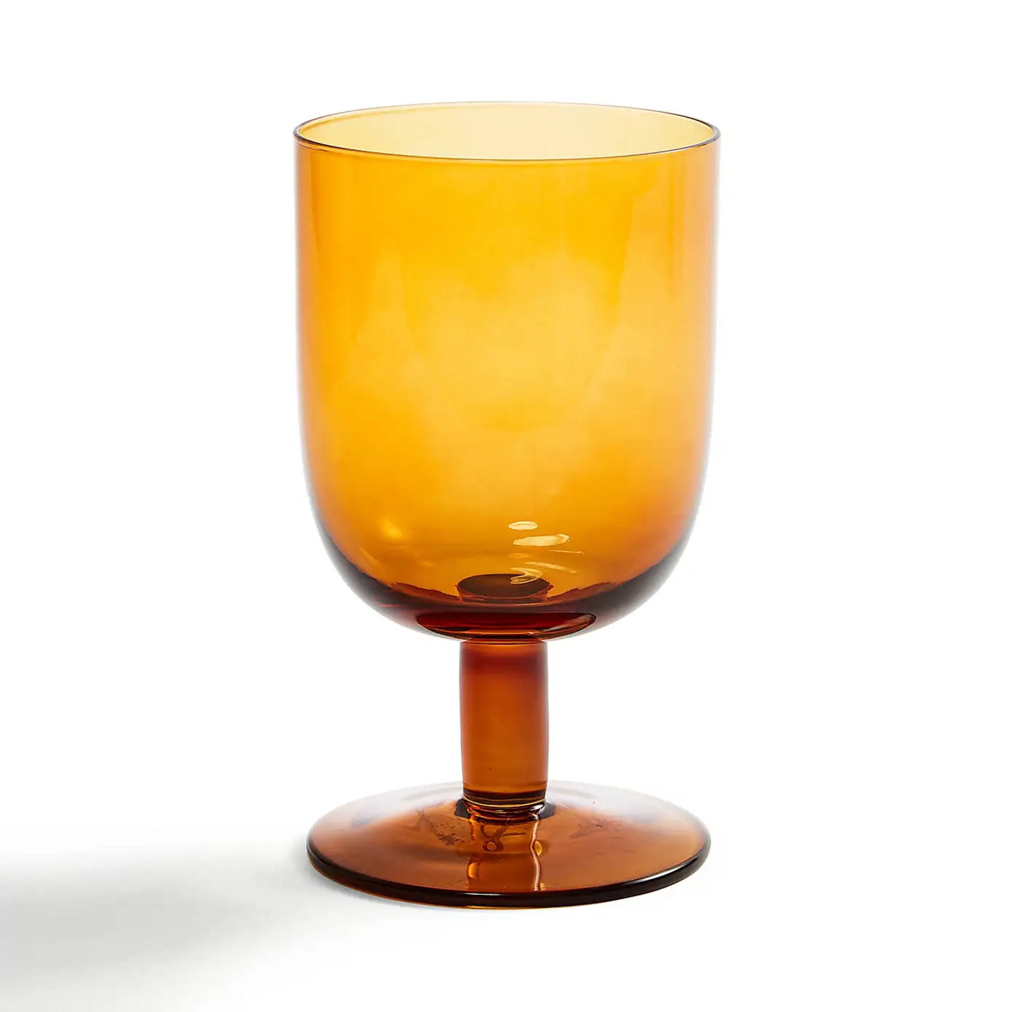Dunelm Amber Wine Glass