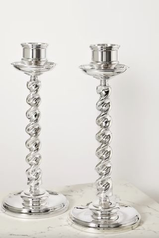 Buccellati silver candlesticks
