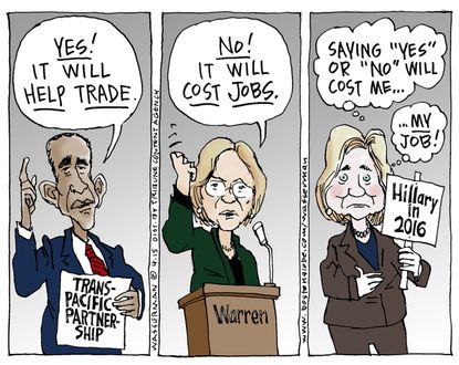Political cartoon U.S. TPP
