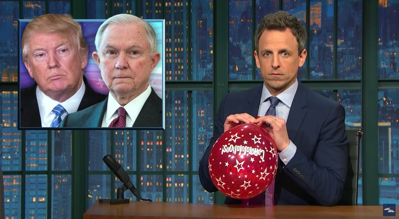 Seth Meyers explains Jeff Sessions Russia problem