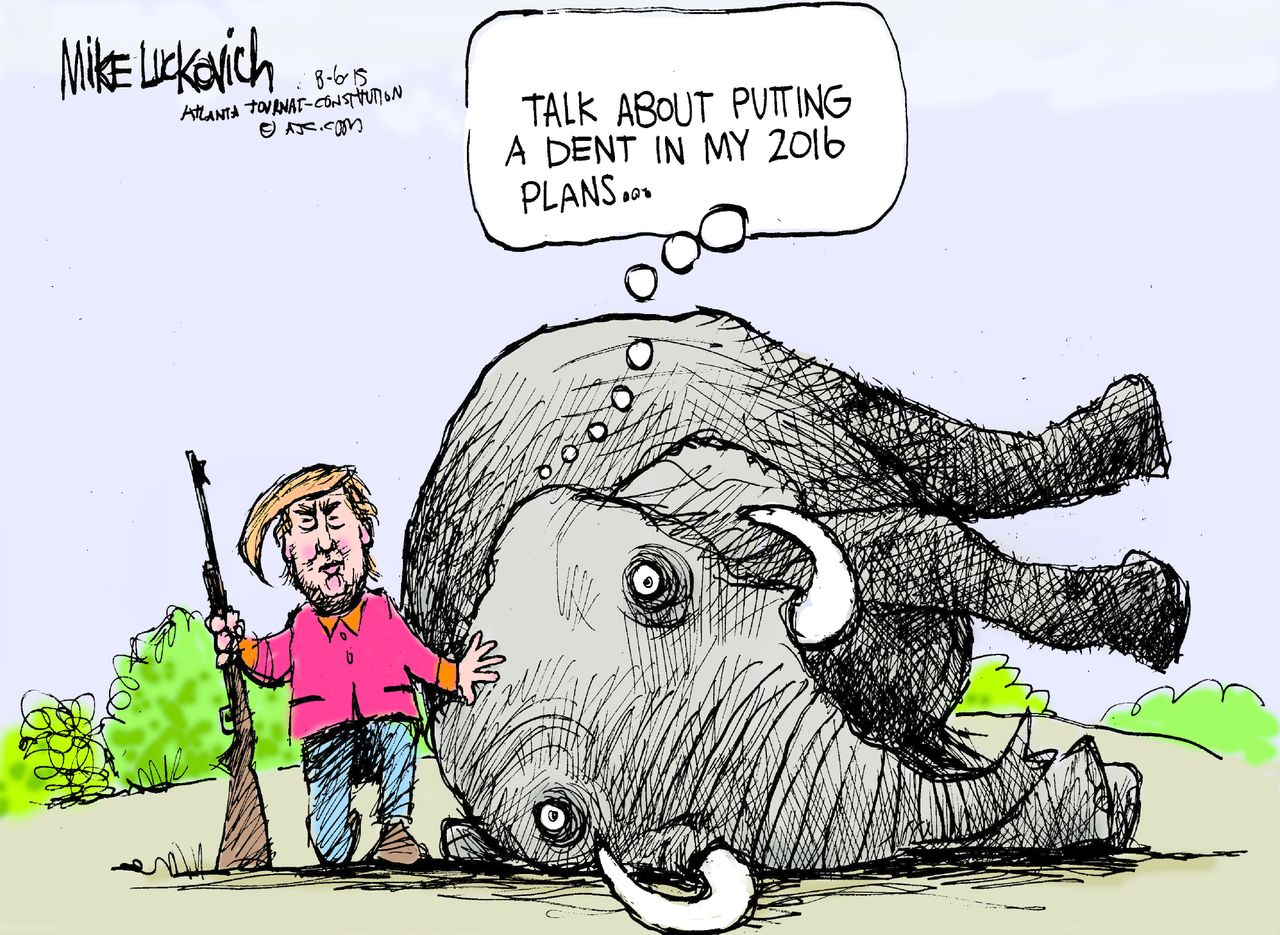 Political cartoon U.S. Trump GOP