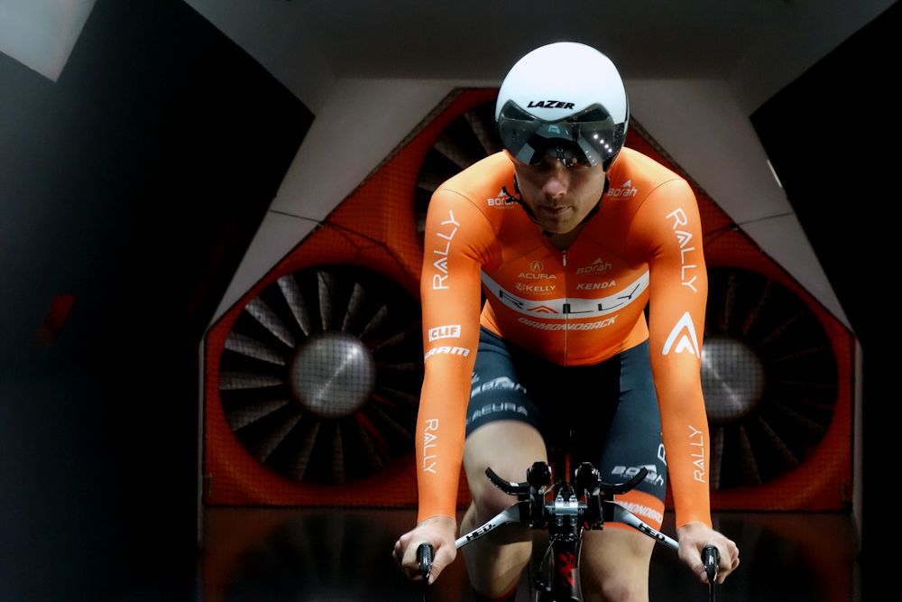 Colin Joyce prepares for another round of testing inside the A2 Wind Tunnel.