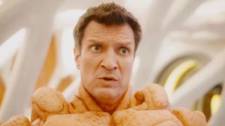 Nathan Fillion as Master Karja in Guardians of the Galaxy Vol. 3