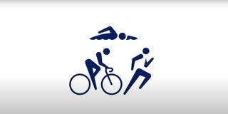 The triathlon pictogram