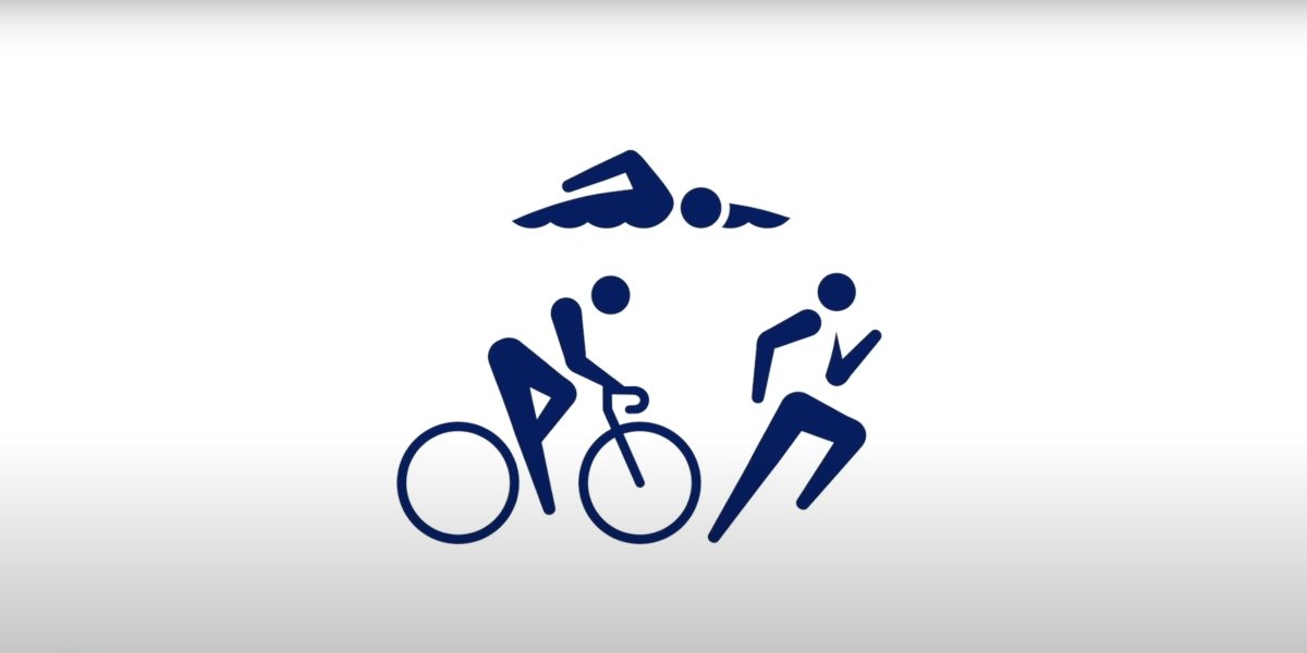 The triathlon pictogram