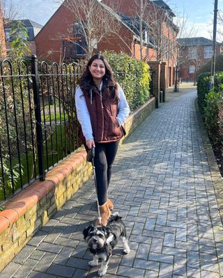 Nishaa on one of her morning walks during her Mel Robbins morning routine trial