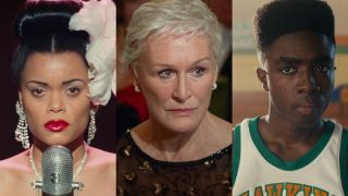 Andra Day in The United States vs. Billie Holiday; Glenn Close in The Wife; Caleb McLaughlin on Stranger Things